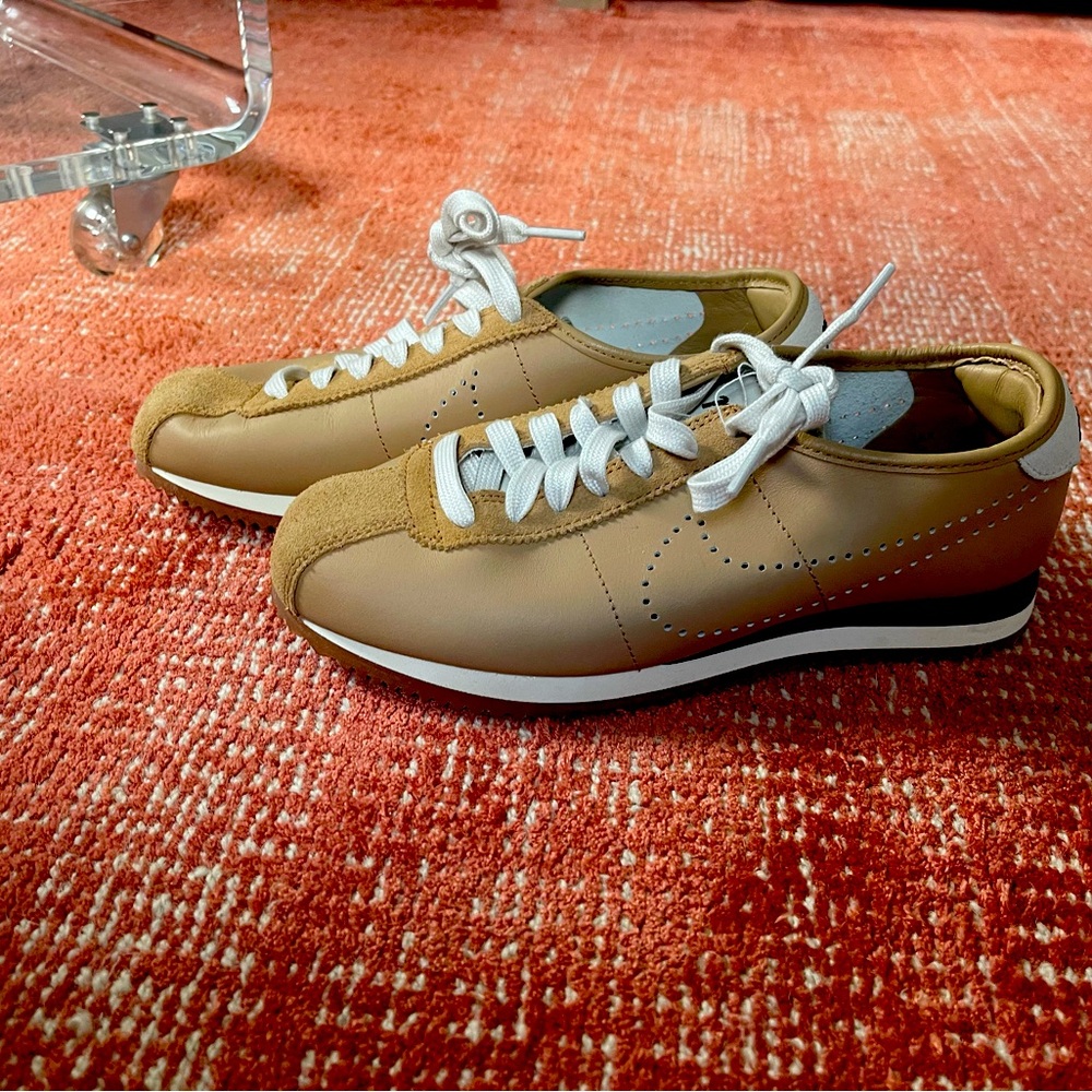 Nike Cortez Leather “Pale Shale / Perforated Swoosh”
